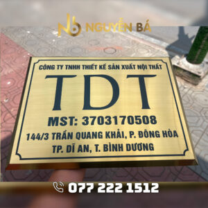 Bảng công ty inox ăn mòn sơn hấp nhiệt