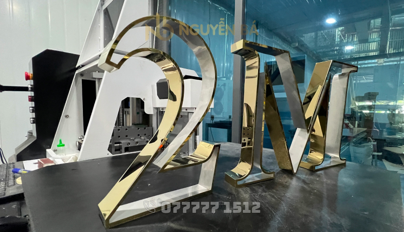 Nẹp inox uốn bằng máy và khuôn viền inox hoàn thiện