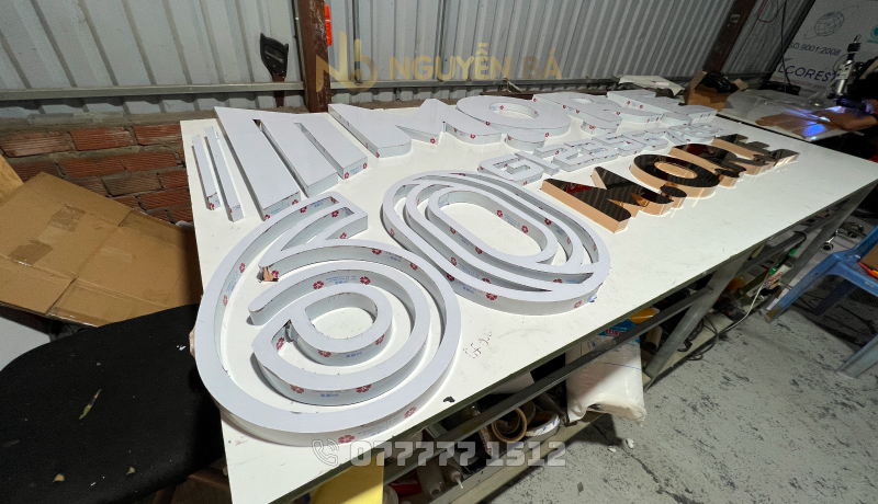 Gia công chữ inox hồng theo yêu cầu bền đẹp gia rẻ